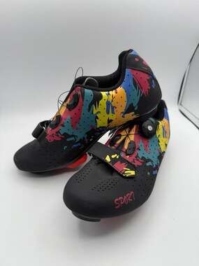 VELOCITY PRO CYCLING SHOES ROAD SPLASH BLACK Size 41